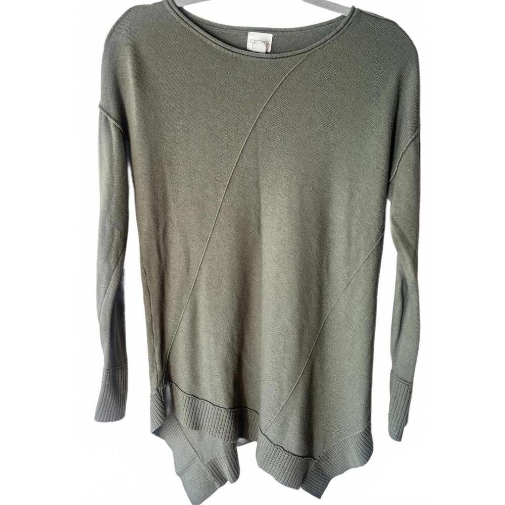 Chico Olive Green Women's Crew Neck Sweater